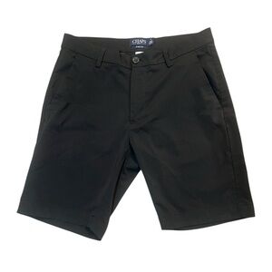 Chaps Men's Black Flat Front Golf Stretch Shorts Size 32